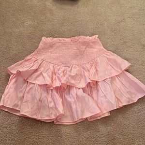Pink ruffle skirt size xs